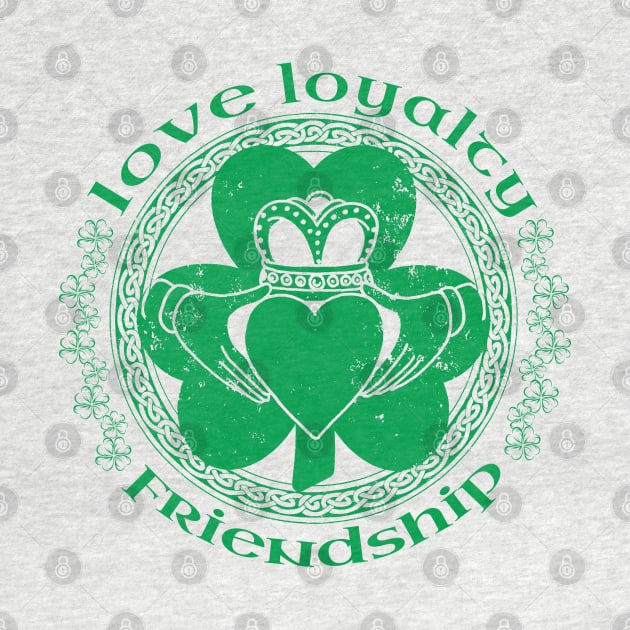 Irish Claddagh Ring Love Loyalty Friendship St Pattys Day by graphicbombdesigns